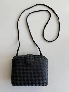 Vintage La Regale Black Evening Bag Handmade In China - Picture 1 of 10