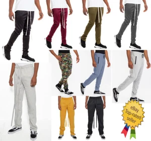 Unisex solide Laufhose Reißverschluss Knöchel und Baumwolle Lounge Loungewear Jogginghose - Bild 1 von 117