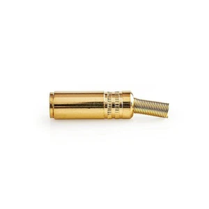 CONNETTORE MINIJACK 3,5 MM PRESA FEMMINA STEREO AUDIO PLACCATO ORO JACK TRS GOLD - Picture 1 of 3