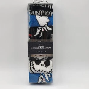 Pesadilla antes de Navidad 7 pares de calcetines difusos acogedores zapatos para hombre talla 6-12 - Imagen 1 de 4