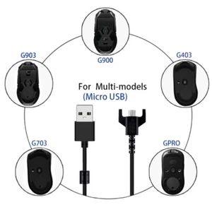 USB Charging Cable Replacement for GPX G903 G403 G900 GPRO Wireless Gaming Mouse - Picture 1 of 8