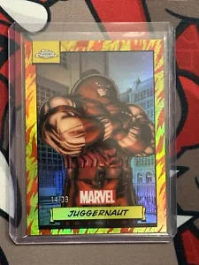 2024 Topps Chrome Marvel JUGGERNAUT 14/39 (human Torch Parallel) - Picture 1 of 3