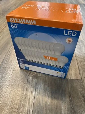 SYLVANIA LED A19 Light Bulb, 60W Equivalent, Efficient 8.5, 10 Year, W, 5000K, 8 - Image 1 of 4