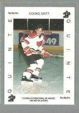  1992 Quebec Pee-Wee Tournament #421 Matt Cooke (ref 112800)