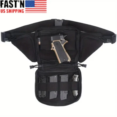 美国战术保姆包枪套手枪腰包袋隐藏携带枪套 — 第 1/4 张图片