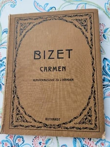 1915...Bizet Carmen Klavierauszug zu 2 Händen, Edition Peters, Ruthardt - Bild 1 von 5