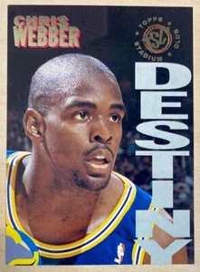 CHRIS WEBBER  1993-94 Stadium Club DYNASTY & DESTINY #10B -GOLDEN STATE WARRIORS - Picture 1 of 2