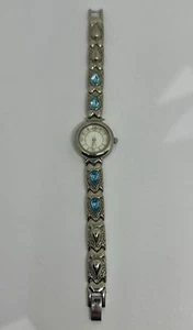 Reloj Christian Benet Mujer 22mm Azul Cristal Brillante Esfera MOP Batería Nueva 6.75" - Imagen 1 de 5