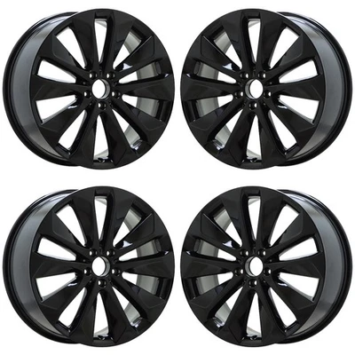 20" Mercedes GLE 350 450 Black wheels rims Factory OEM set 85754 85755 EXCHANGE - Image 1 of 4
