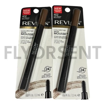 X2 Revlon ColorStay Brow Mousse Fuller Softer Defined Look 402 SOFT BROWN NIB - Image 1 of 2