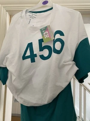 Conjunto de pijama corto para mujer Squid Games Player 456 XL Foto 1 de 3