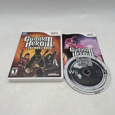 Guitar Hero III Legends of Rock (Nintendo Wii, 2007) – Complete CIB Tested - Image 1 of 4