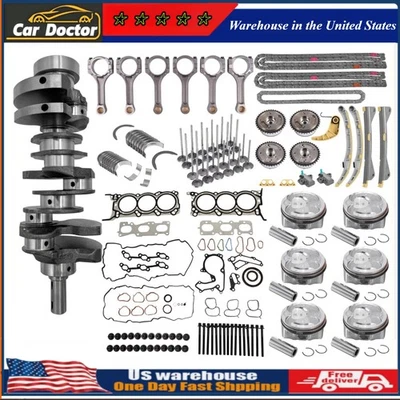 Engine Overhaul Rebuild Kit For 2010-2019 Hyundai KIA Santa Fe Sedona G6DH 3.3L - Image 1 of 4