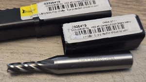 (2 Pcs) INTERSTATE 720-8050 HSS Square End Mill Single End 5mm 9/16" LOC 4 Fl - Picture 1 of 2