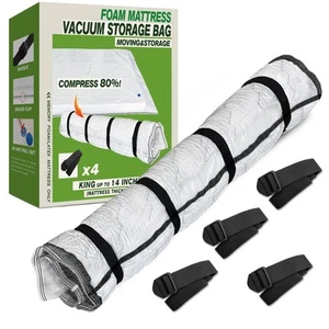Mattress Vacuum Bag for Memory Foam Latex Mattress Upto 14Inch Moving Shipping a - Picture 1 of 7