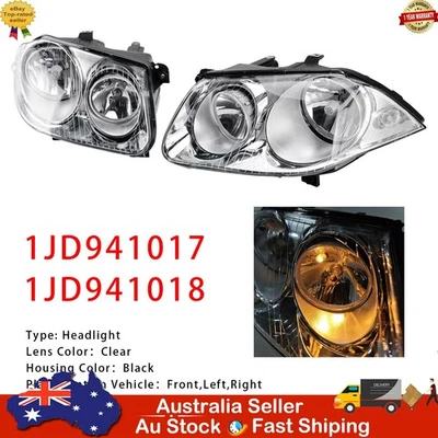 Left+Right Headlight Lamp 1JD941017 1JD941018 For VW Bora GLI 2006-2011 - image 1 of 4