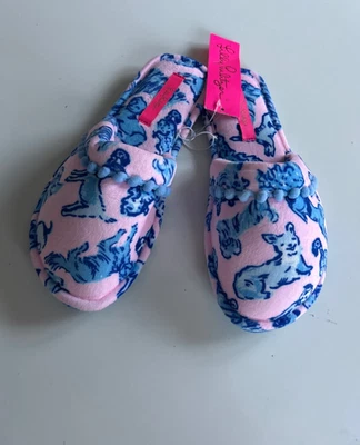 NUEVAS Zapatillas Lilly Pulitzer Clara Ruff Noche Cachorro Perro Regalo de Vacaciones 7 8 (16021B) Foto 1 de 4