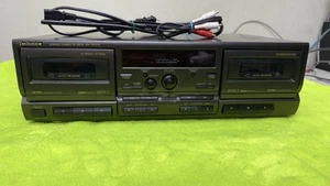 Technics RS-TR575 Stereo Dual Cassette Deck HX PRO Recorder MINT WORKS GREAT π₯ - Picture 1 of 20