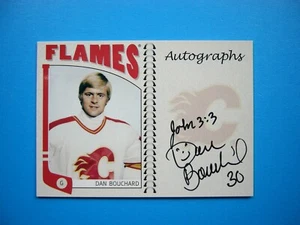 2004/05 IN THE GAME NHL FRANCHISES CARD #A-DB2 DAN BOUCHARD AUTO AUTOGRAPH ITG - Picture 1 of 2