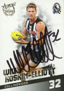 Signed 2017 Collingwood Magpies AFL Select Certified Card - Will Hoskin-Elliott - Picture 1 of 3