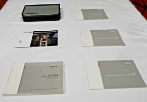 2005 NISSAN TITAN OWNER MANUAL 6/PC.SET & GRAY/BLACK NISSAN ZIPPERED CASE - Picture 1 of 9