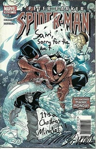 Peter Parker Spider-Man #51 Autographed By Zeb Wells/Marvel Comics/Fine Cond. - Picture 1 of 2
