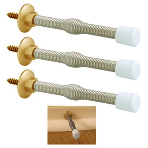 Pack of 3 Rubber Bumper Spring Door Stoppers 3.5 Inches for Home Hotel Resta - Picture 1 of 1