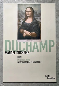MARCEL DUCHAMP - ORIGINAL EXHIBITION POSTER - CENTRE POMPIDOU - PARIS 2014 - Picture 1 of 4