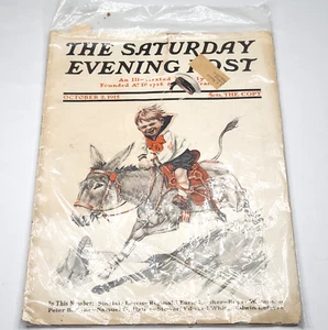 The Saturday Evening Post Magazine 1915 October 2 Fair Condition - Imagen 1 de 4
