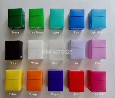 Ultra Pro Solid Color Deck Box for Yu-Gi-Oh! Pokemon Magic Cards TCG CCG New - Image 1 of 4