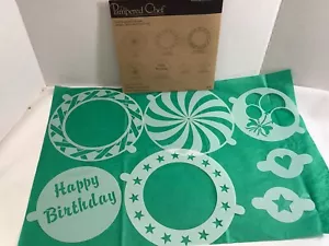 Pampered Chef Cake Stencil Set 1535 With 7 Designs - Picture 1 of 2