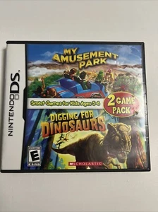My Amusement Park/Digging for Dinosaurs Nintendo DS, 2012 Complete CIB Tested - Picture 1 of 5