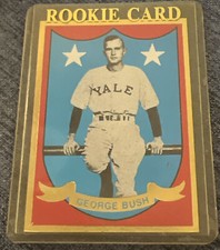 George ‘Poppy’ Bush Yale University Baseball Card President Card