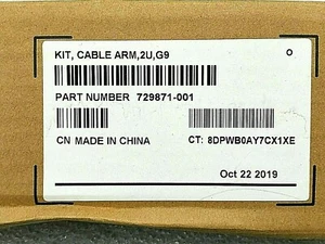 Brazo de administración de cables HPE 2U G9 729871-001 Hewlett Packard - en caja, instrucciones - Imagen 1 de 8
