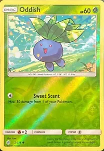 Pokemon - Oddish - 2/236 - Cosmic Eclipse - Reverse Holo - NM/M - Picture 1 of 2