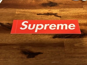 Supreme Red Box Logo Sticker 100% Authentic - Picture 1 of 1