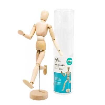 Biegepuppe Mannequin/ Gliederpuppe aus Holz,30 cm,beweglich & sicherer Standfuss - Bild 1 von 4