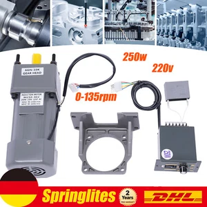 250w Ac Elektrischer Einphasenmotor Umkehrmotor Getriebemotor Geared Motor - Bild 1 von 13