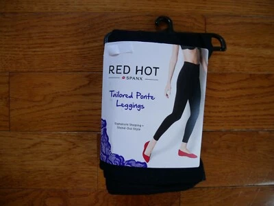 Red Hot SPANX Tailored Ponte Leggings Women's Small Very Black - Image 1 of 4