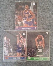 1990 NBA Hoops Action Photos 8 X 10 Sealed Cards M. Price K. McHale K. Johnson 