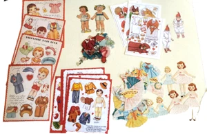 5 Juegos MUÑECAS DE PAPEL PEQUEÑAS_niños, Sr./Sra. Santa_cortadas y sin cortar, todas muy bonitas #10 - Imagen 1 de 6
