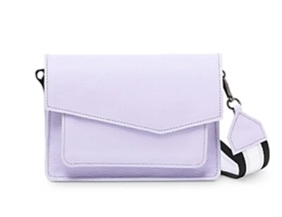 Botkier Cobble Hill Leather Satchel Black  lavender Gunmetal - Image 1 of 4