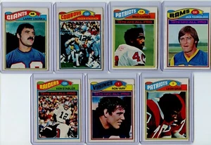 1977 Topps 13 Karten Gruppen Lot mit HOFs und Stars Inc. Csonka, Staubach, Haynes - Bild 1 von 4