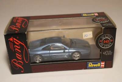 A2 1:43 BANG REVELL 48004 FERRARI 348 TB ROAD METALLIC BLUE MIB - Immagine 1 di 4