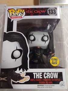 Funko Pop! #133 The Crow Vaulted Authentic FIGURE VAULTED RARE Glow In Dark  - Picture 1 of 5