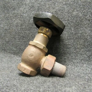 Hoffman Specialty McDonald & Miller Messing Vorratsventil 1/2 Gewinde NOS angelaufen - Bild 1 von 4