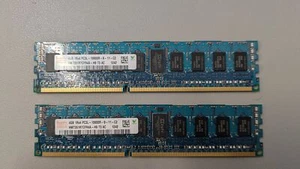 Hynix 4 GB 1Rx4 PC3L-10600R DDR3-1333 HMT351R7CFR4A-H9 T3 AC DIMM 240 pin Ram X2 - Foto 1 di 1