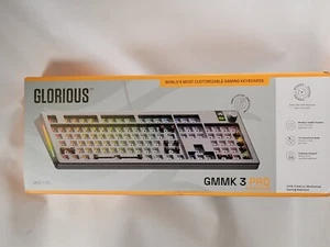 Glorious GMMK 3 Pro Barebones 100% Premium Mechanical Gaming Keyboard Silver - Picture 1 of 11