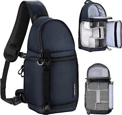 K&F Concept 10L Camera Sling Bag Crossbody Waterproof Camera Shoulder Backpack - Image 1 of 4