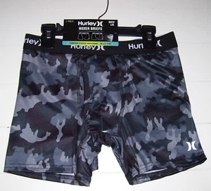 Boys Hurley 2 Pack Gray Black Camo Surf Boxer Briefs Underwear Sz L 14-16 - Picture 1 of 4